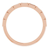 14K Rose 1/5 CTW Natural Diamond Anniversary Band